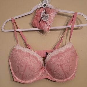 Bra & Panty Set Pink Lace